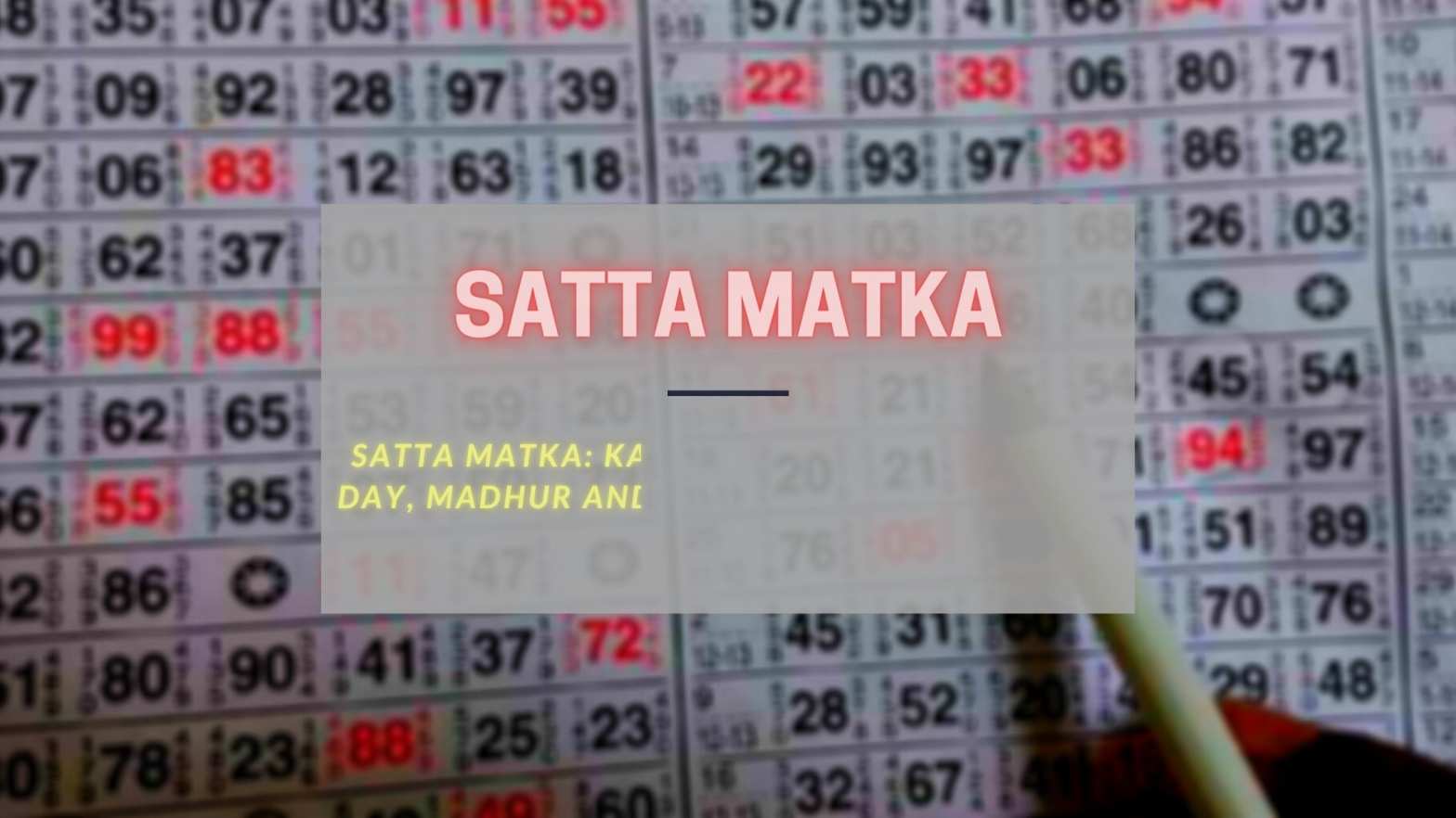 Satta matka