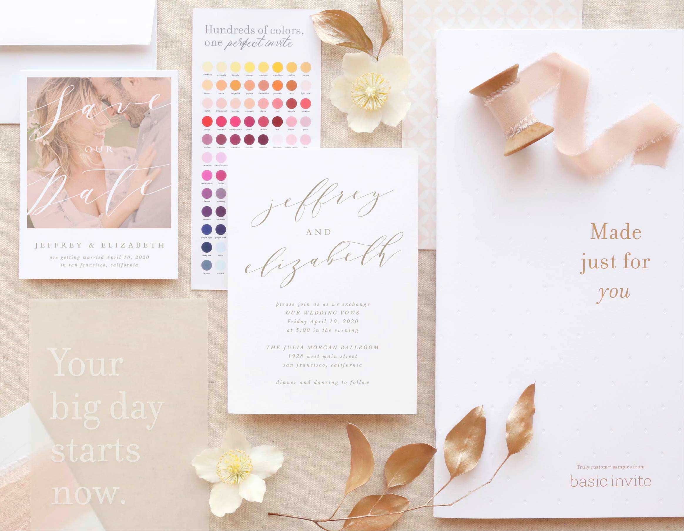 5 free wedding website templates with matching invitations