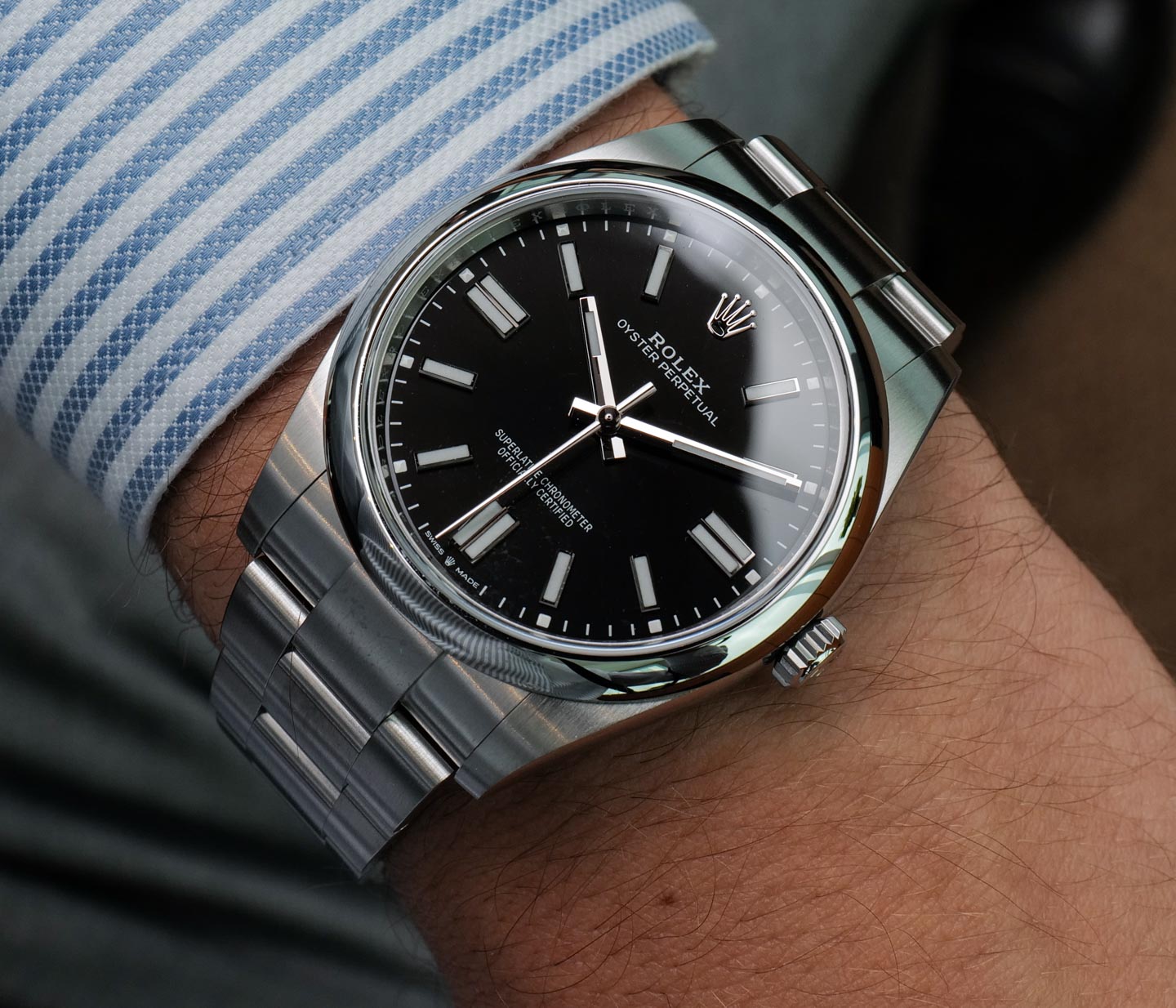 rolex oyster perpetual gray
