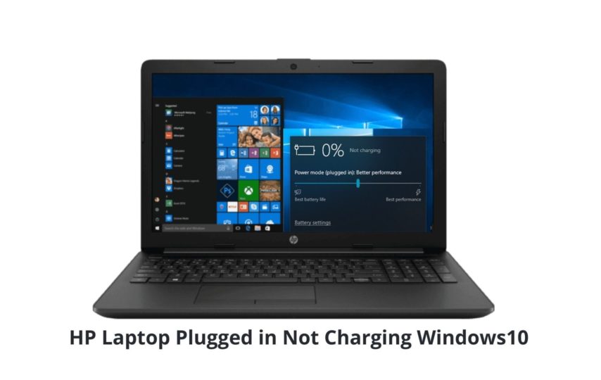 HP Laptop Plugged